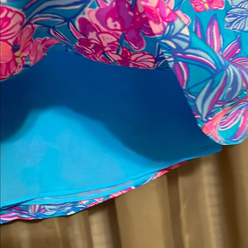 Lilly Pulitzer Joannah Blue and Pink Top - Picture 5 of 6